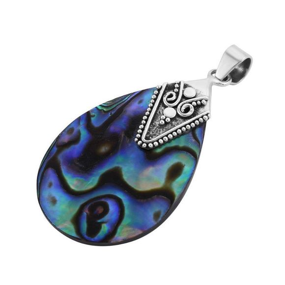Abalone Shell Pendant in Sterling Silver - Picture 2 of 3